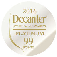 DWWA 2016 Platinum 99 Points - Printed in rolls of 1000 stickers