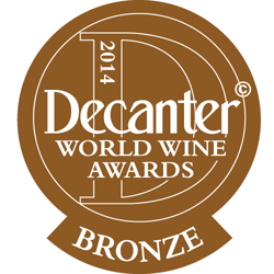 Decanter World Wine Awards 2014 Bronze Bottle Stickers
