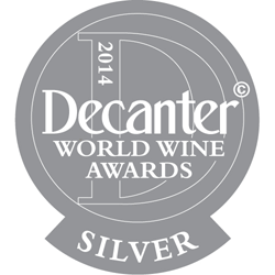Decanter World Wine Awards 2014 Silver Bottle Sticker